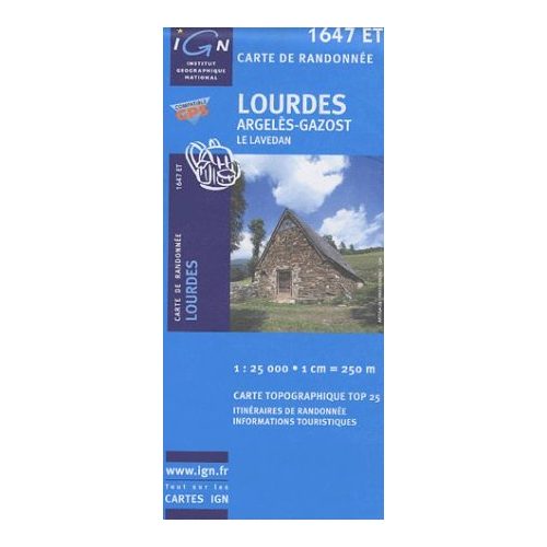 Lourdes / Argelès-Gazost / Le Lavedan - IGN 1647ET