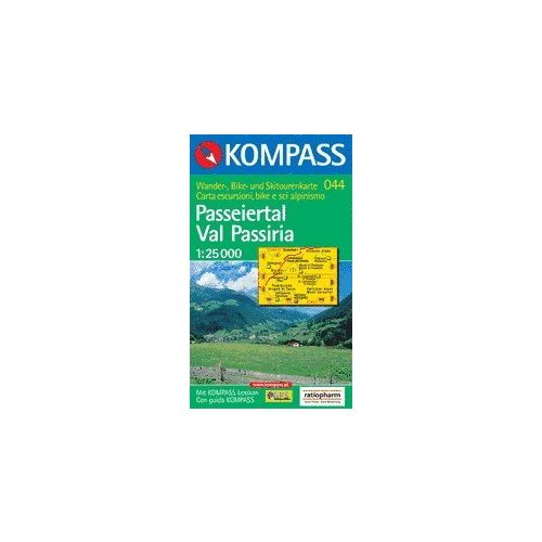 Val Passiria turistatérkép (WK 044) - Kompass