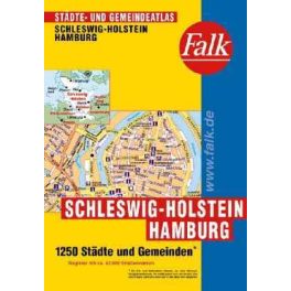 Hamburg és Schleswig-Holstein minden városa atlasz - Falk