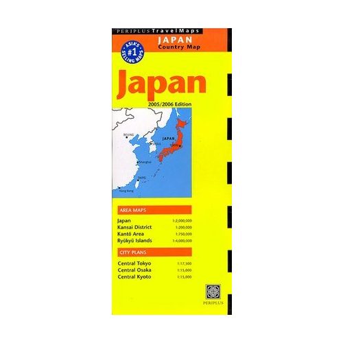 Japán térkép - Periplus Editions