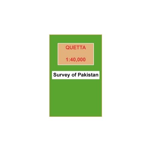 Quetta térkép - Survey of Pakistan