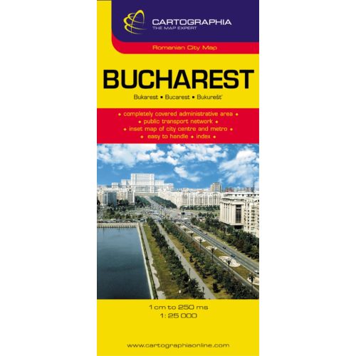 Bucharest, city map - Cartographia