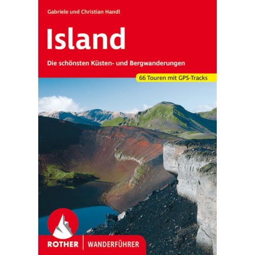 Izland, német nyelvű túrakalauz - Rother