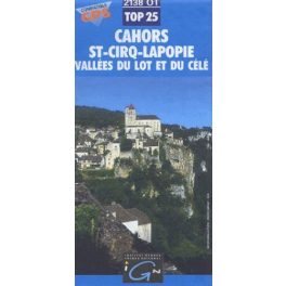   Cahors / St-Cirq-Lapopie / Vallée du Lot et du Célé - IGN 2138OT