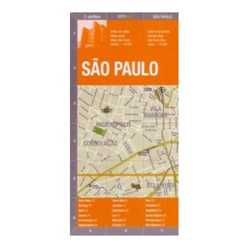 São Paulo térkép - de Dios Editores 