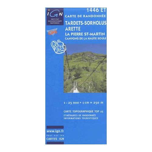 Tardets / Sorholus / Arette / La Pierre St-Martin / Canyons de la Haute Soule - IGN 1446ET