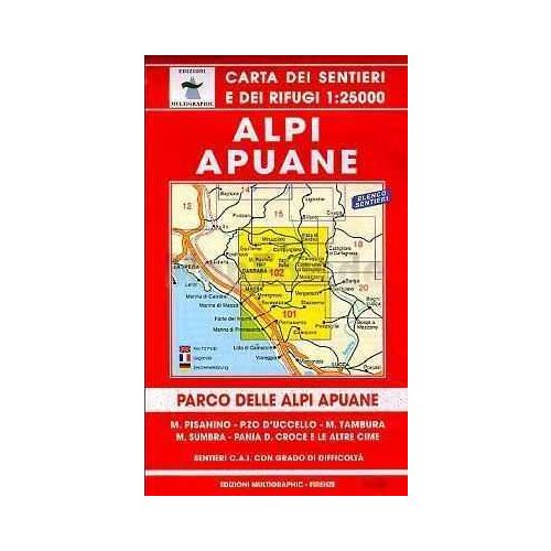 Alpi Apuane térkép (No 101/102) - Multigraphic 