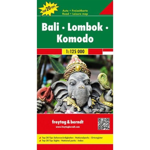 Bali, Lombok & Komodo, travel map - Freytag-Berndt