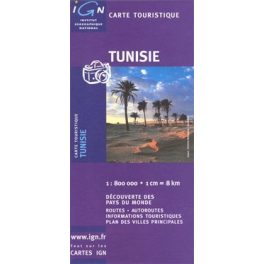 Tunisia, travel map - IGN
