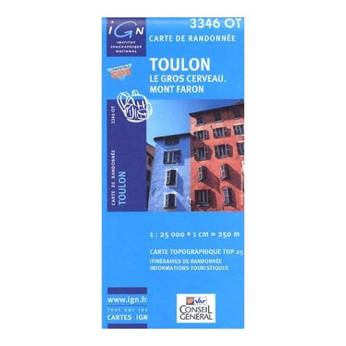 Toulon / Le Gros / Cerveau / Mont Faron - IGN 3346OT
