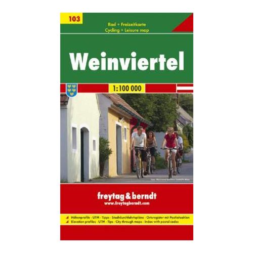 Weinviertel kerékpártérkép - Freytag-Berndt