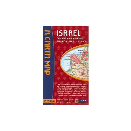 Izrael autótérkép - Carta