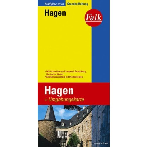 Hagen, city map - Falk