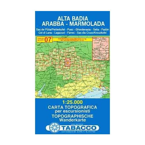 Alta Badia, Arabba, Marmolada térkép (07) - Tabacco