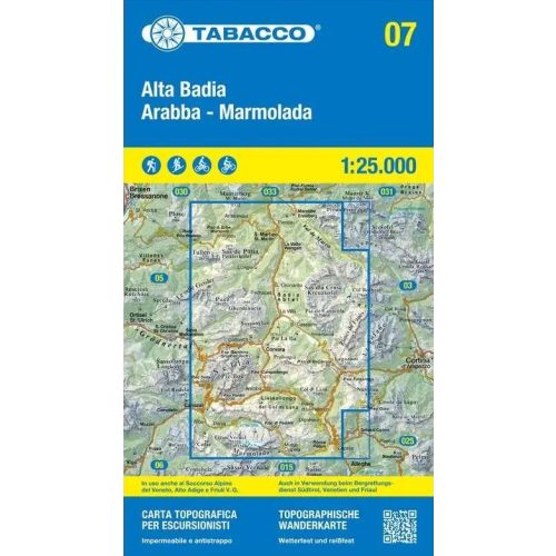 Alta Badia, Arabba, Marmolada térkép (07) - Tabacco