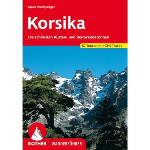 Korzika, német nyelvű túrakalauz - Rother