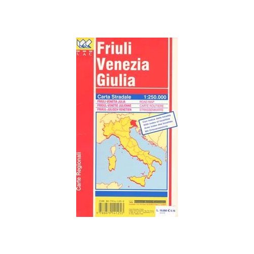 Friuli - Venezia Giulia autótérkép - LAC