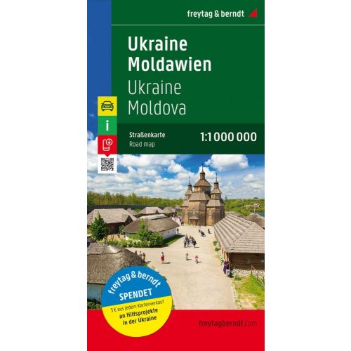 Ukraine & Moldova, travel map - Freytag-Berndt