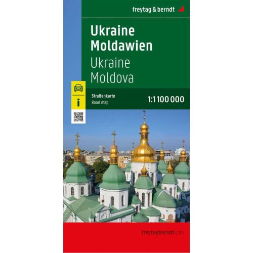 Ukraine & Moldova, travel map - Freytag-Berndt