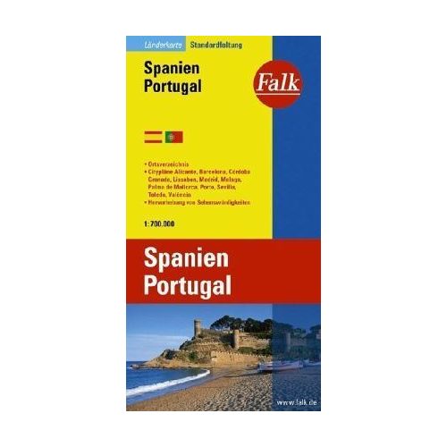 Spanyolország és Portugália autótérkép - Falk