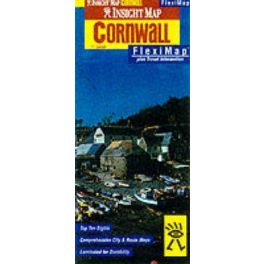 Cornwall laminált térkép - Insight