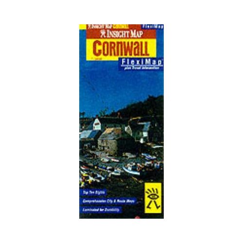 Cornwall laminált térkép - Insight