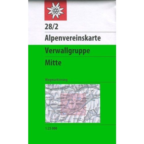Verwallgruppe (centre), hiking map (28/2) - Alpenvereinskarte