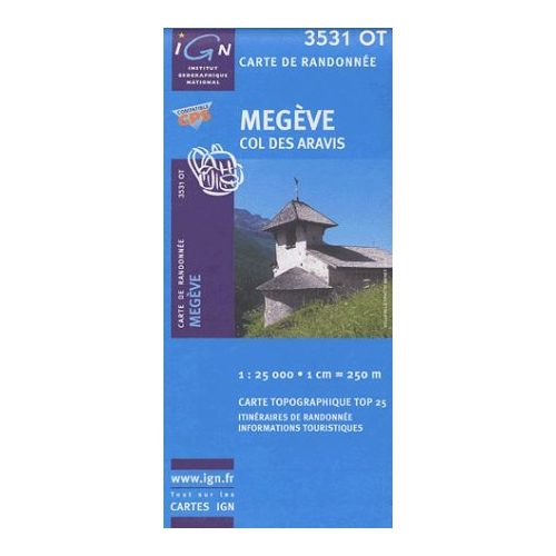 Megève / Col des aravis - IGN 3531OT