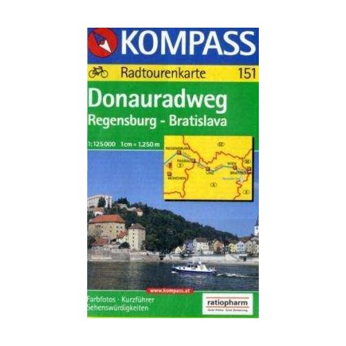 Donau-Radweg: Regensburg-Bratislava - Kompass RWK 151 
