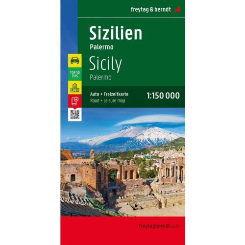 Sicily, travel map - Freytag-Berndt