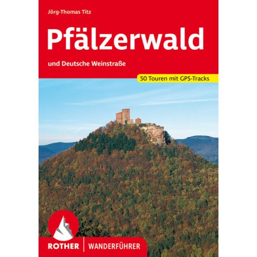 Pfalzi-erdő, német nyelvű túrakalauz - Rother