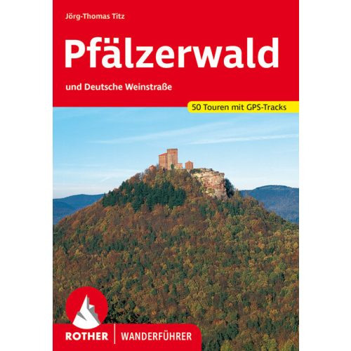 Pfalzi-erdő, német nyelvű túrakalauz - Rother