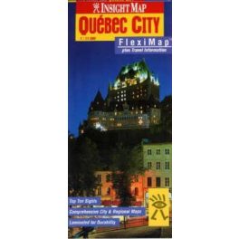 Quebéc City laminált térkép - Insight