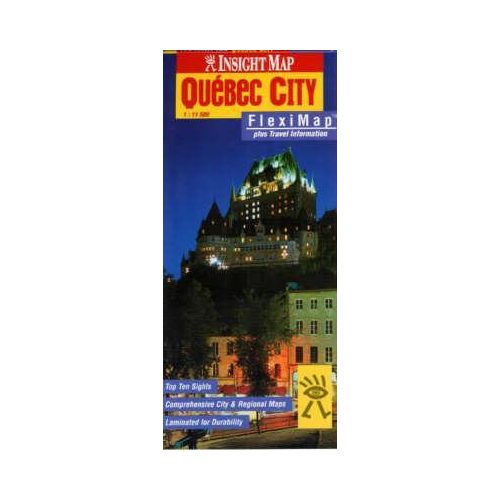 Quebéc City laminált térkép - Insight