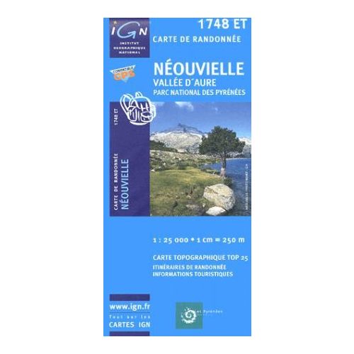 Néouvielle / Vallée d'Aure - IGN 1748ET