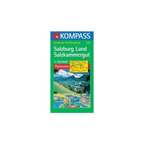 Salzburg tartomány / Salzkammergut panorámatérkép - Kompass AK 334