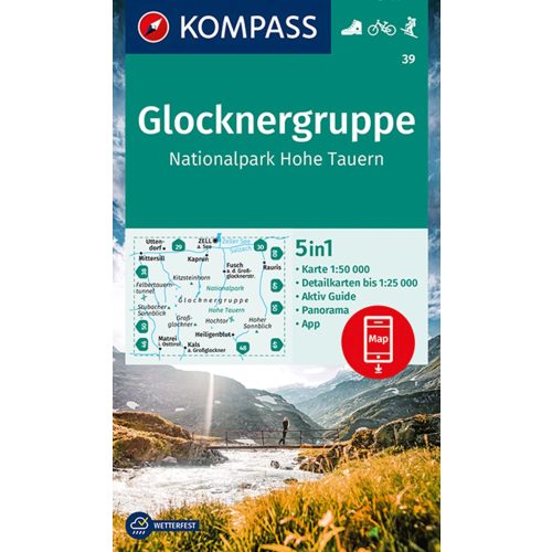 Glockner-csoport turistatérkép (WK 39) - Kompass