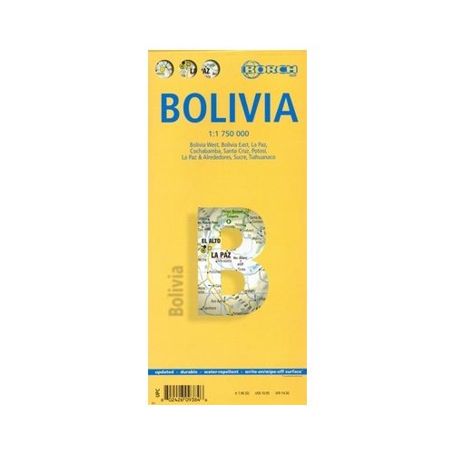 Bolivia térkép - Borch