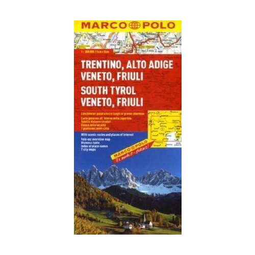 Dél-Tirol, Veneto, Friuli, Trentino térkép - Marco Polo