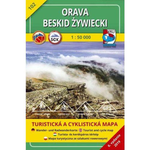 Árva, Żywieci-Beszkidek turistatérkép (102) - VKÚ