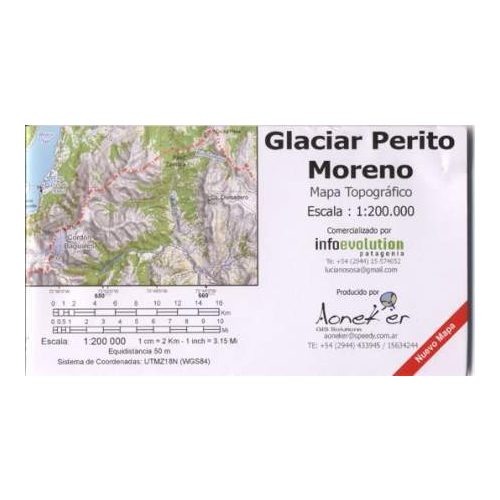 Perito Moreno-gleccser térkép (17) - Aoneker