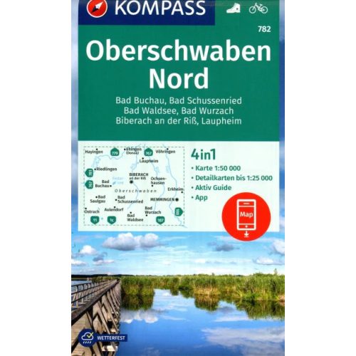 Oberschwaben (észak) turistatérkép (WK 782) - Kompass