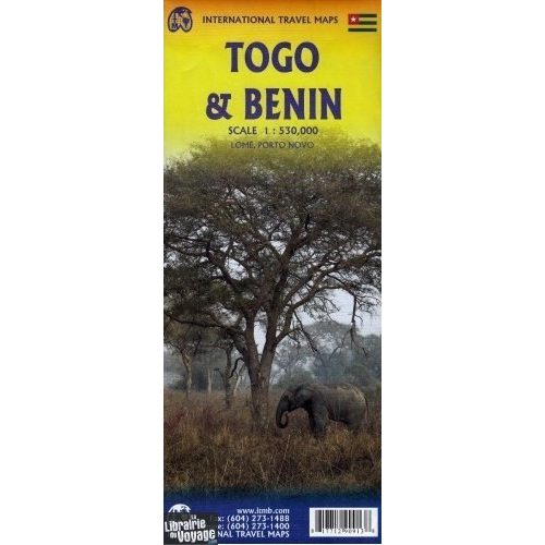Togo & Benin térkép - ITM