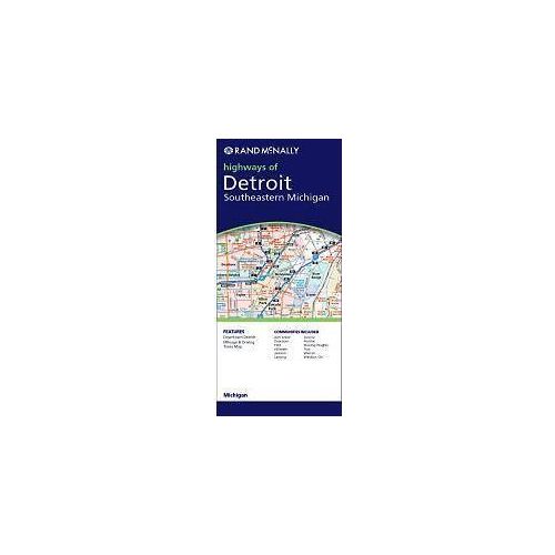 Detroit & Southeastern Michigan, MI térkép - Rand McNally
