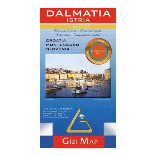 Dalmácia és Isztria térkép - Gizimap