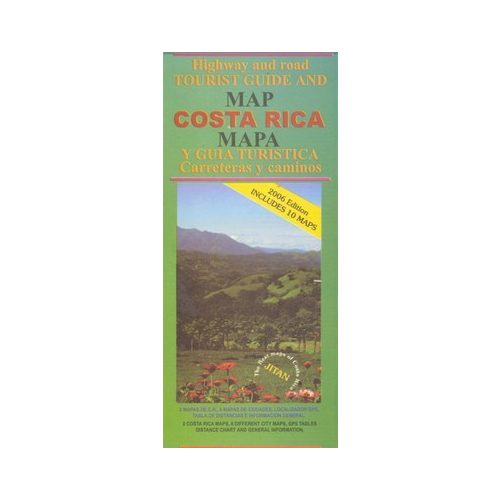 Costa Rica térkép - Jiménez & Tanzi