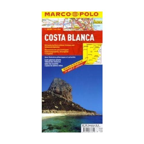 Costa Blanca térkép - Marco Polo