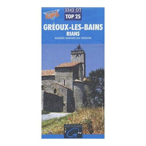 Gréoux-les-bains / Rians / Basses Gorges du Verdon - IGN 3343OT
