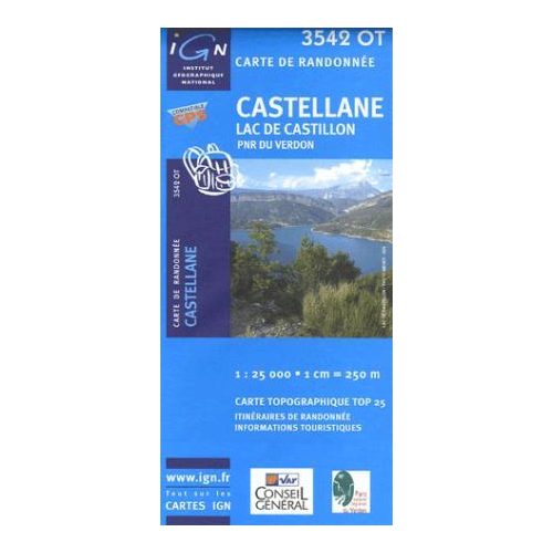 Castellane / Lac de Castillon - IGN 3542OT
