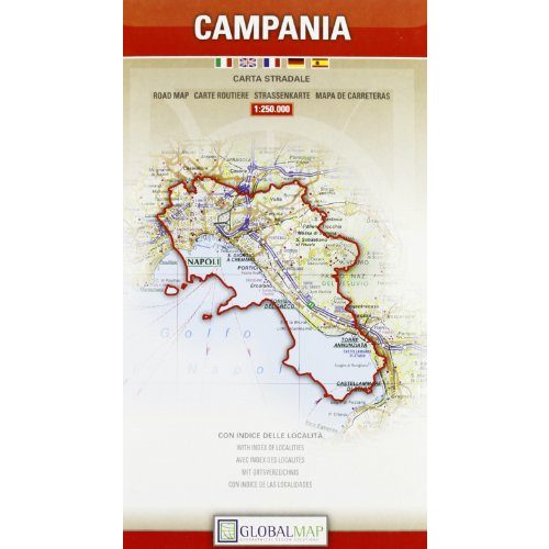 Campania, travel map - Globalmap